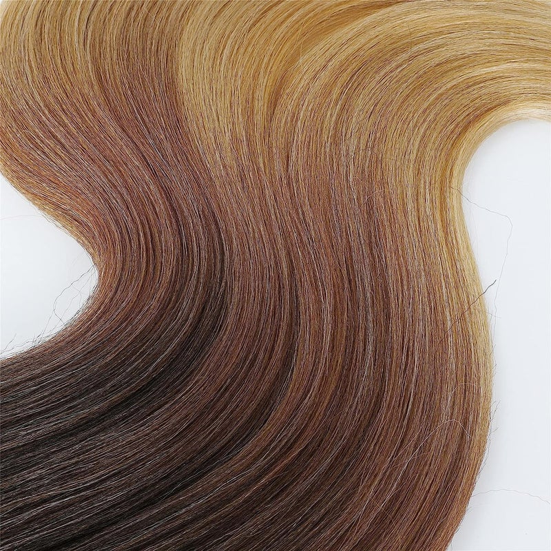 FAYETA 36'' Ombre Pre Stretched Braiding Hair Yaki Texture Crochet Braid Hair Extensions 4 Tones Braiding Hair Pre Stretched (7packs,1b/30/27/613) - Image 3